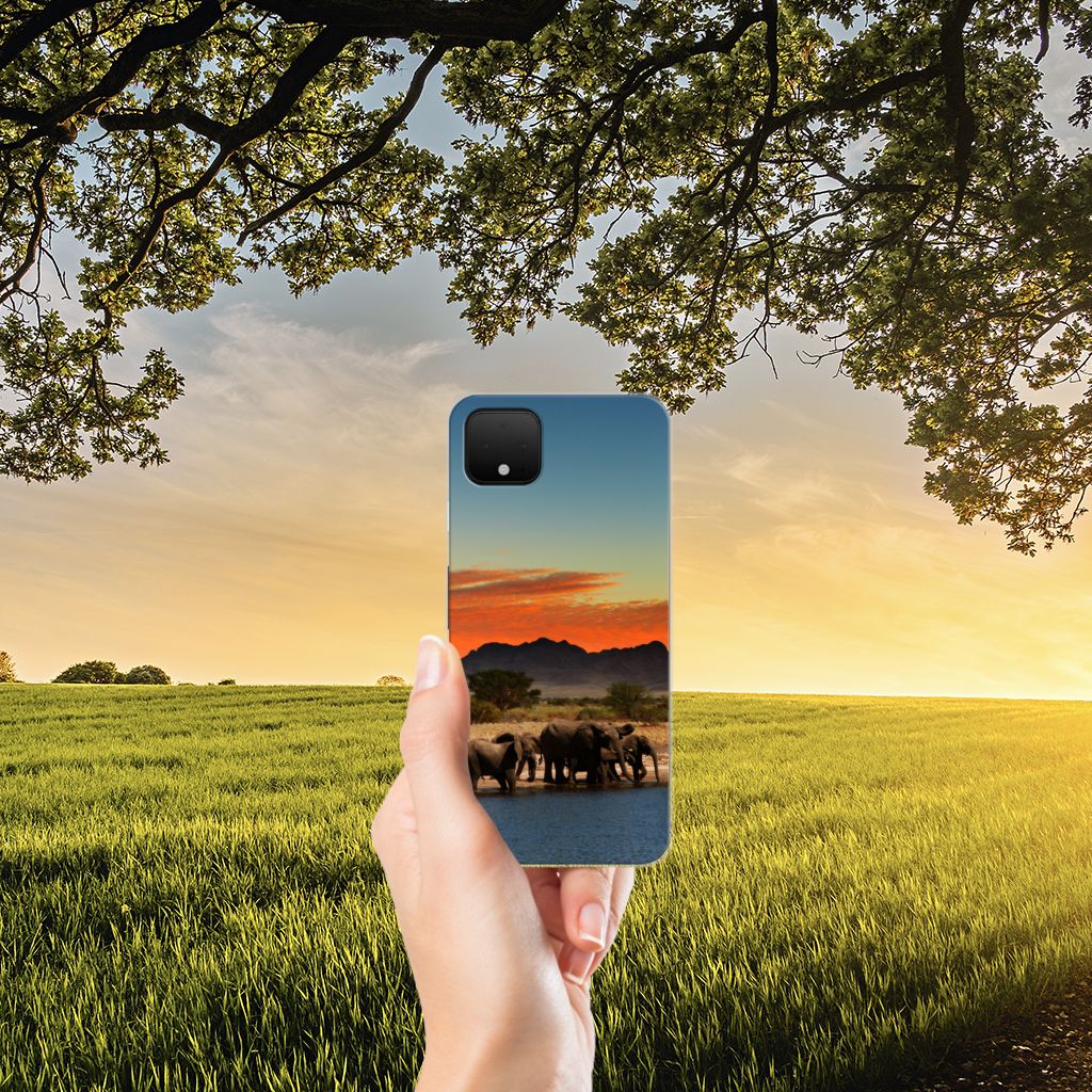 Google Pixel 4 XL TPU Hoesje Olifanten B2C Telecom