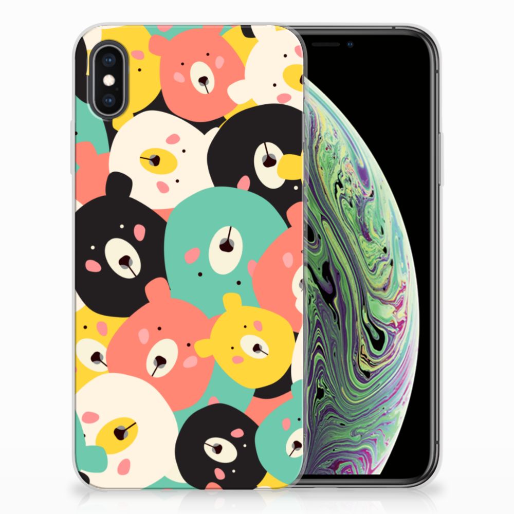 Apple iPhone Xs Max Telefoonhoesje met Naam Bears