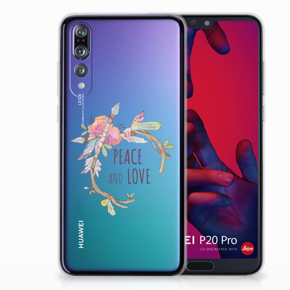 Huawei P20 Pro Telefoonhoesje met Naam Boho Text