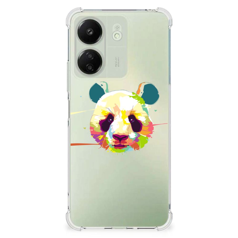 Xiaomi Redmi 13C 4G Stevig Bumper Hoesje Panda Color