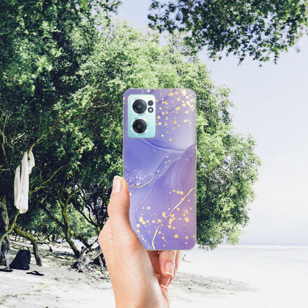 Hoesje maken voor OnePlus Nord CE 2 5G Watercolor Paars