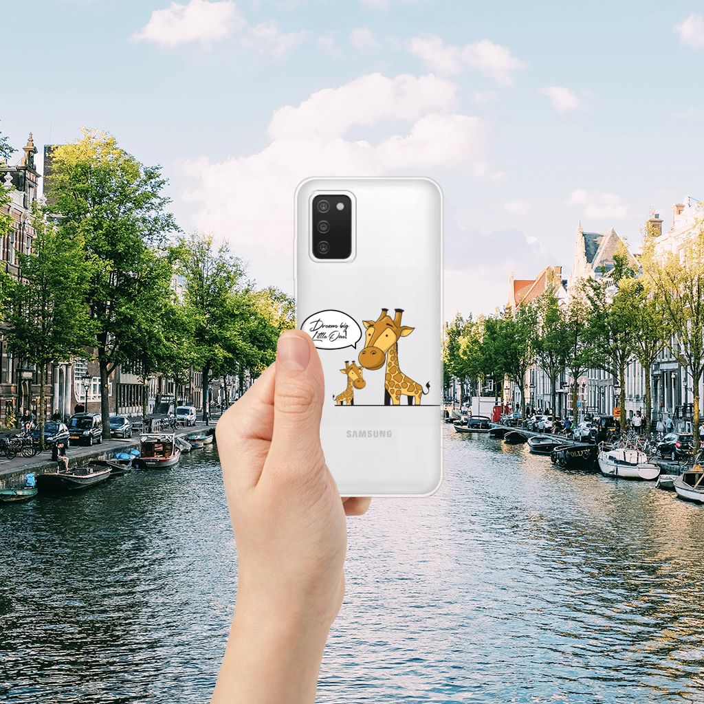 Samsung Galaxy A03S Telefoonhoesje met Naam Giraffe B2C Telecom