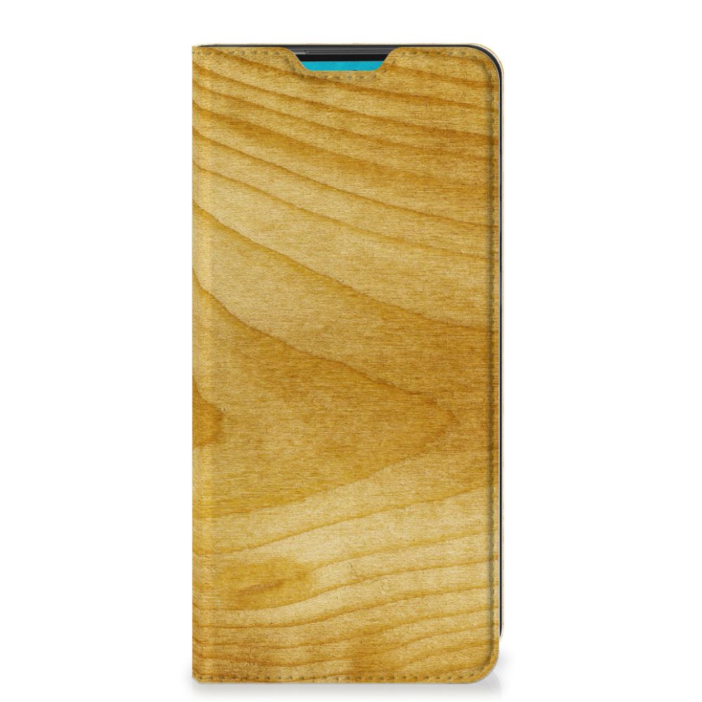 Samsung Galaxy A73 Book Wallet Case Licht Hout - B2C Telecom