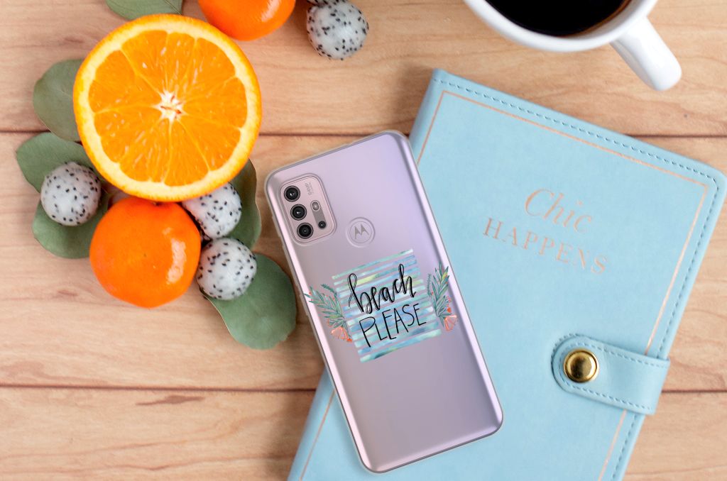 Motorola Moto G30 | G10 Telefoonhoesje met Naam Boho Beach B2C Telecom