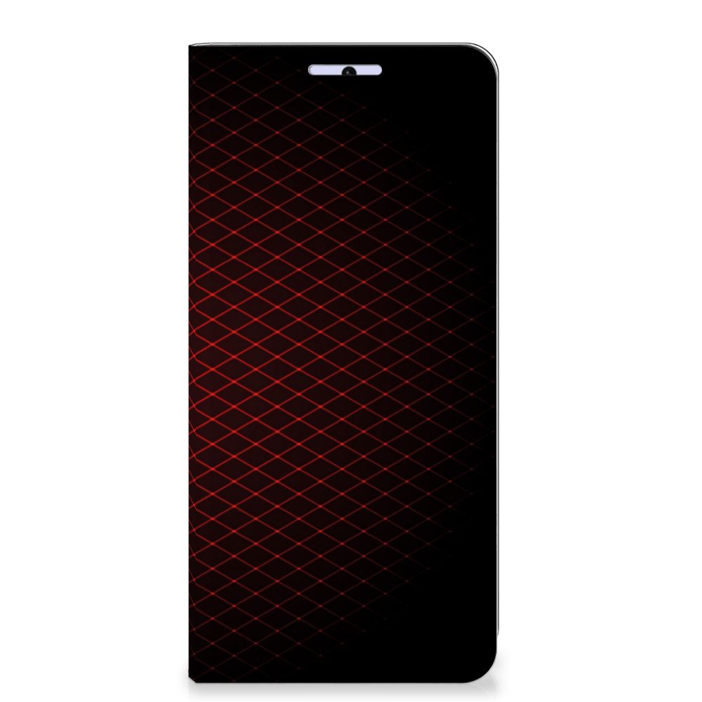 Xiaomi 11T | Xiaomi 11T Pro Hoesje met Magneet Geruit Rood - B2C Telecom