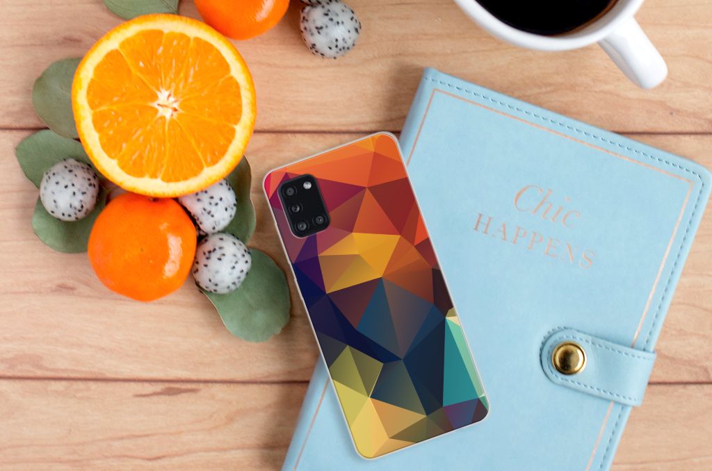 Samsung Galaxy A31 TPU Hoesje Polygon Color B2C Telecom