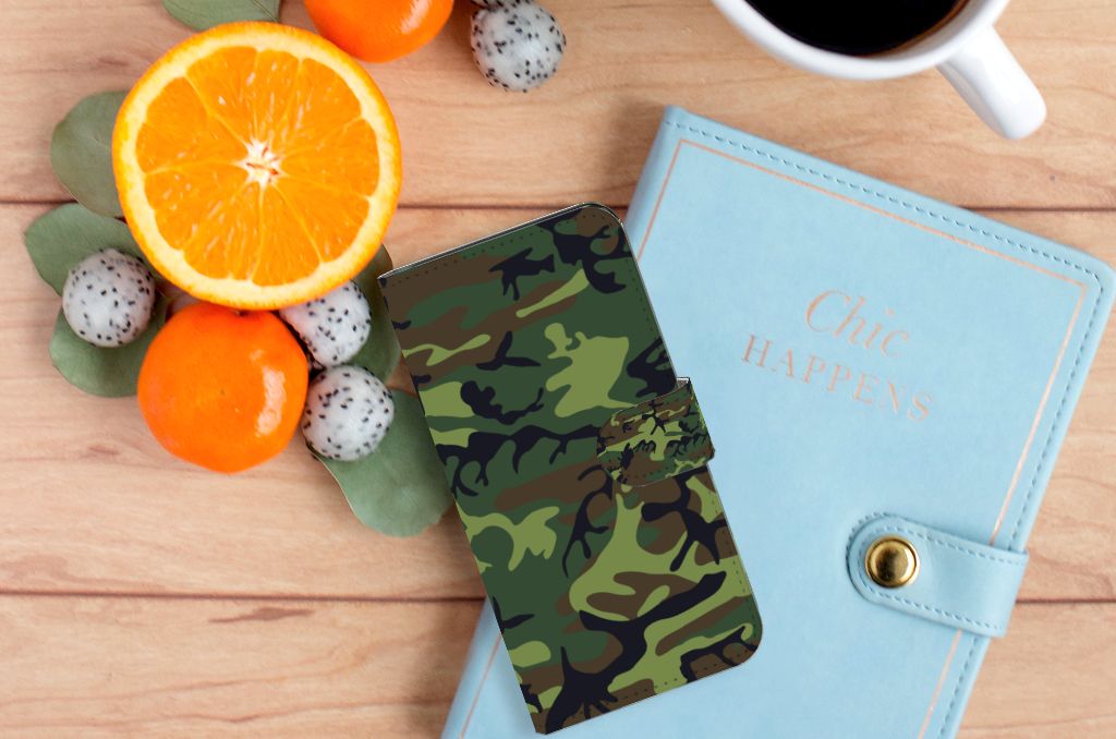 Nokia C2 2nd Edition Telefoon Hoesje Army Dark