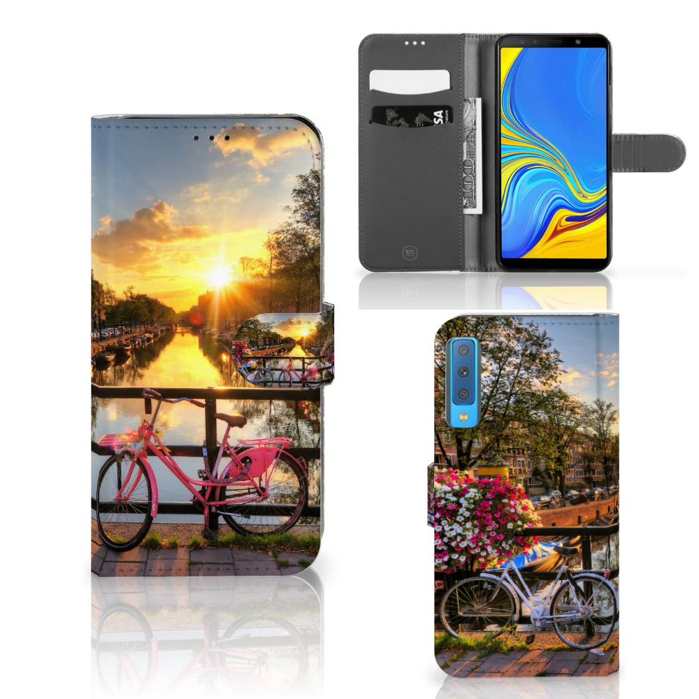 Samsung Galaxy A7 (2018) Flip Cover Amsterdamse Grachten