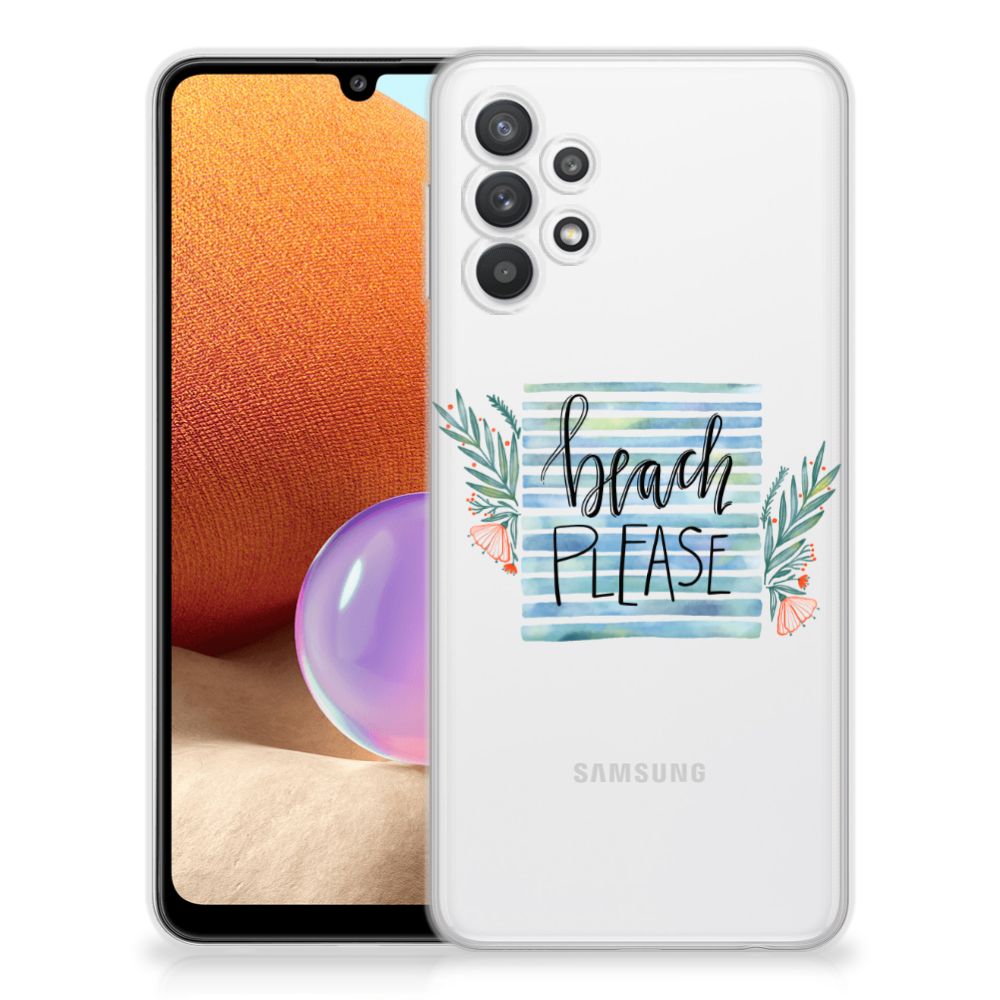 Samsung Galaxy A32 4G | A32 5G Enterprise Editie Telefoonhoesje met Naam Boho Beach B2C Telecom