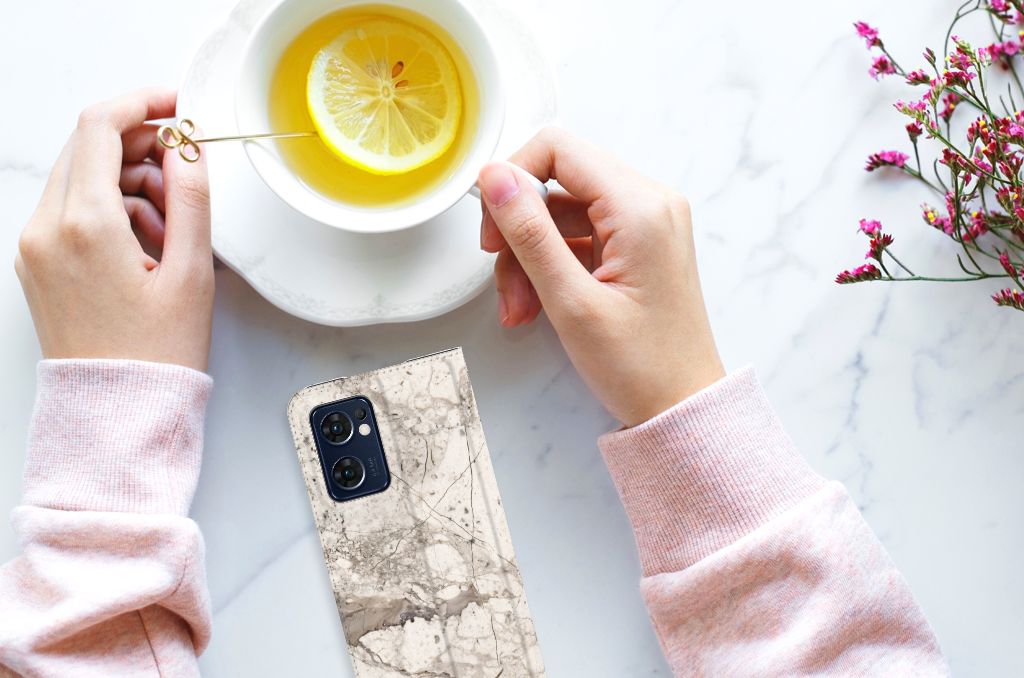 OPPO Find X5 Lite | Reno7 5G Standcase Marmer Beige - B2C Telecom