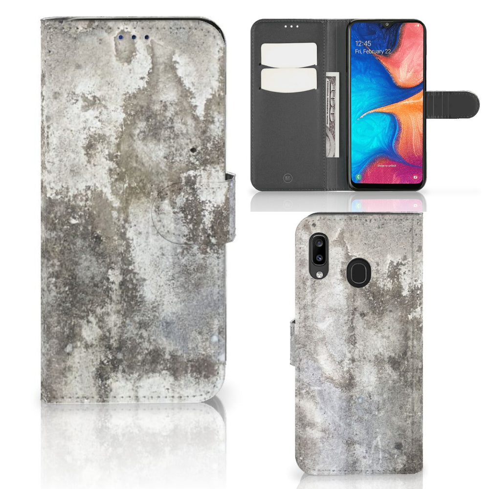 Samsung Galaxy A30 Bookcase Beton Print