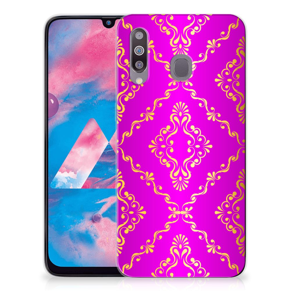 Siliconen Hoesje Samsung Galaxy M30 Barok Roze
