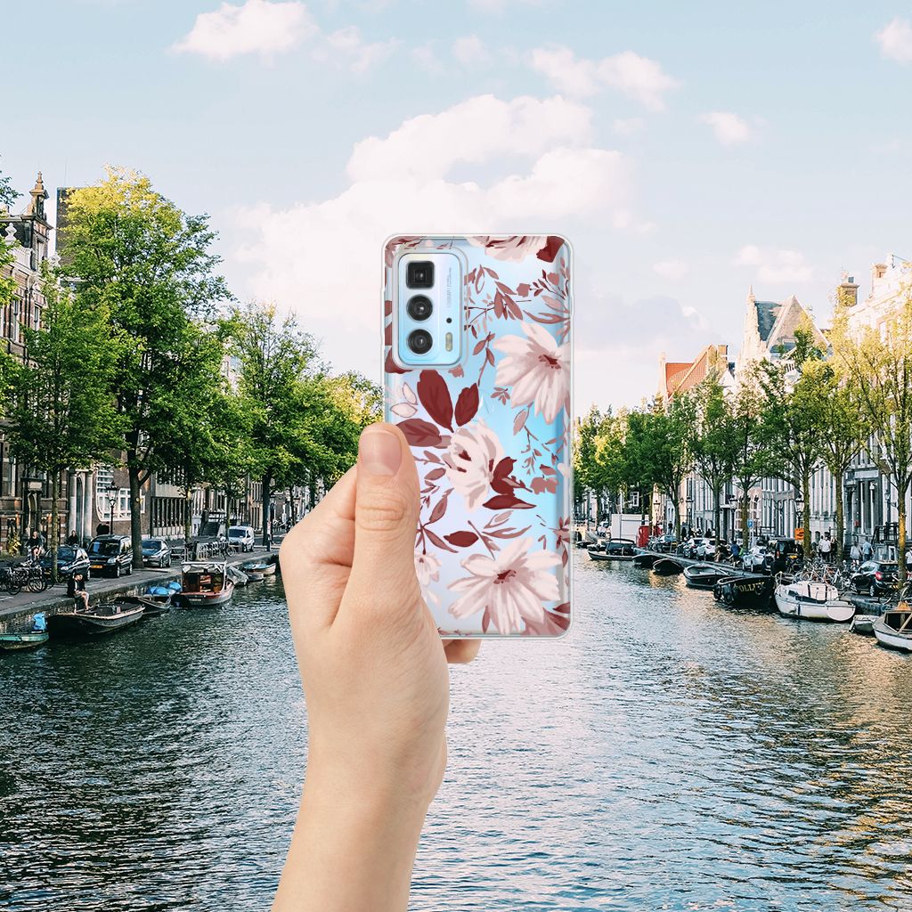 Hoesje maken Motorola Edge 20 Pro Watercolor Flowers