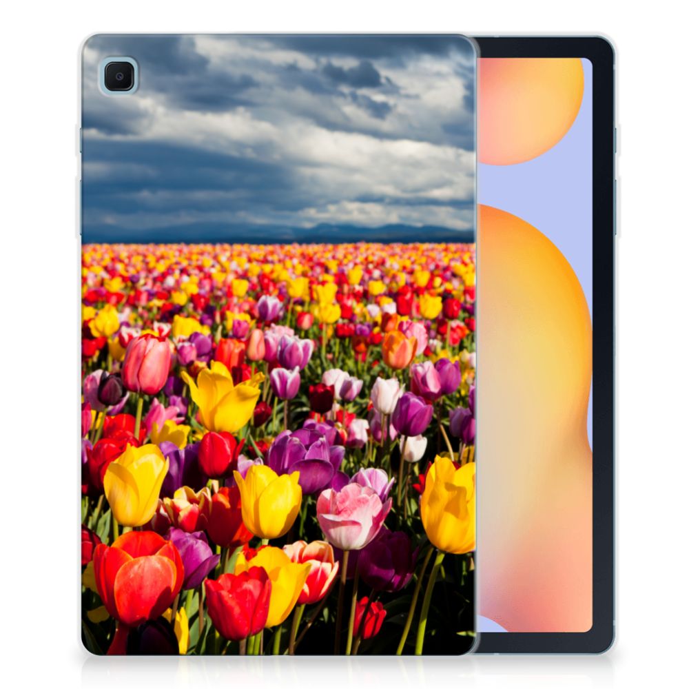 Samsung Galaxy Tab S6 Lite | S6 Lite (2022) Siliconen Hoesje Tulpen
