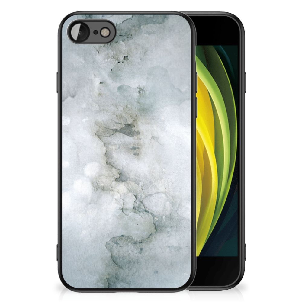 Kleurrijke Telefoonhoesje iPhone SE 2022 | SE 2020 | 7/8 Painting Grey met watercolor design en schokabsorberend TPU.