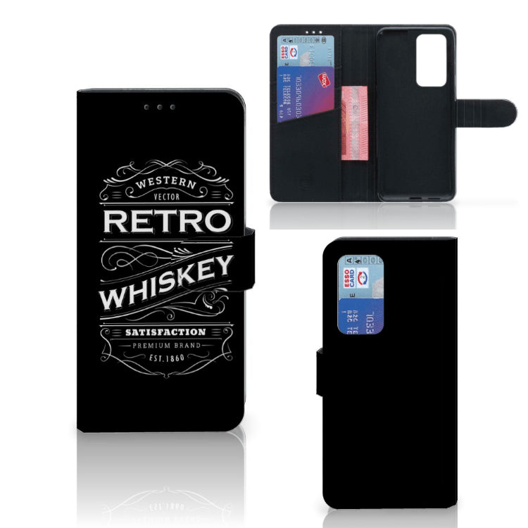 Huawei P40 Pro Book Cover Whiskey