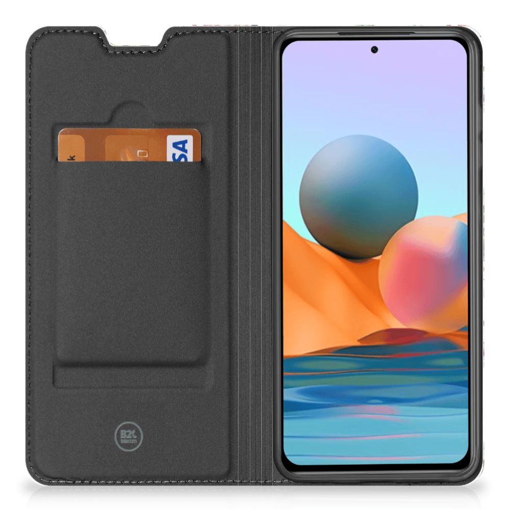 Xiaomi Redmi Note 10 Pro Hoesje maken Flamingo Palms - B2C Telecom