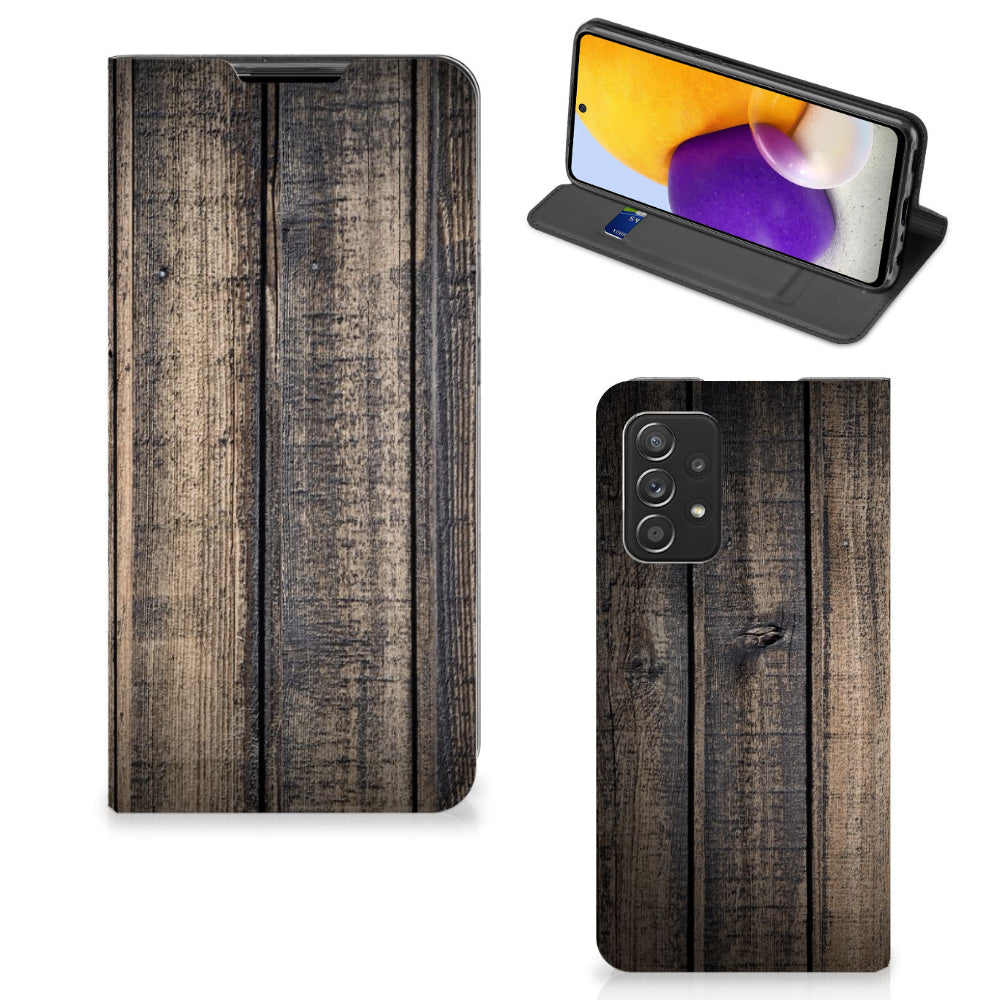 Samsung Galaxy A72 (5G/4G) Book Wallet Case Steigerhout
