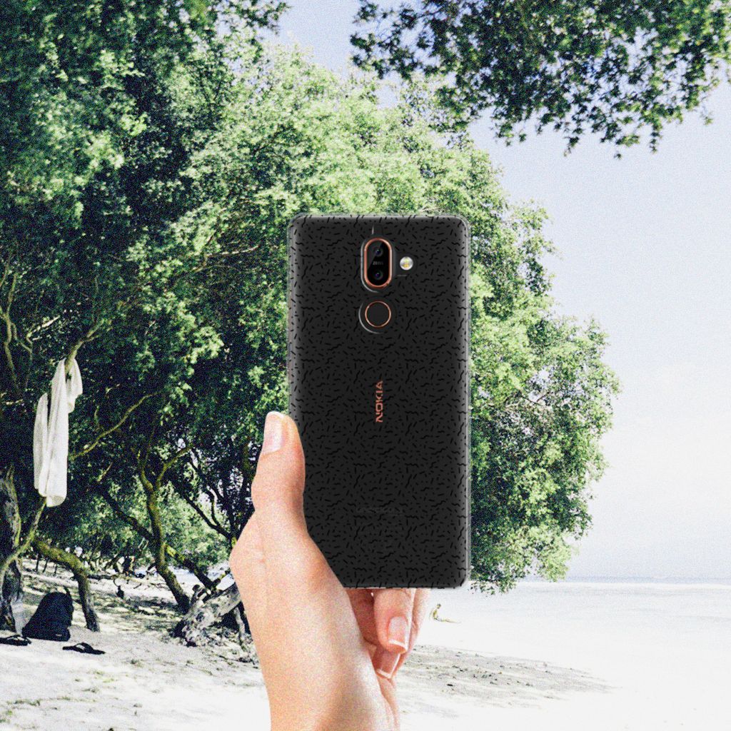Nokia 7 Plus TPU bumper Stripes Dots