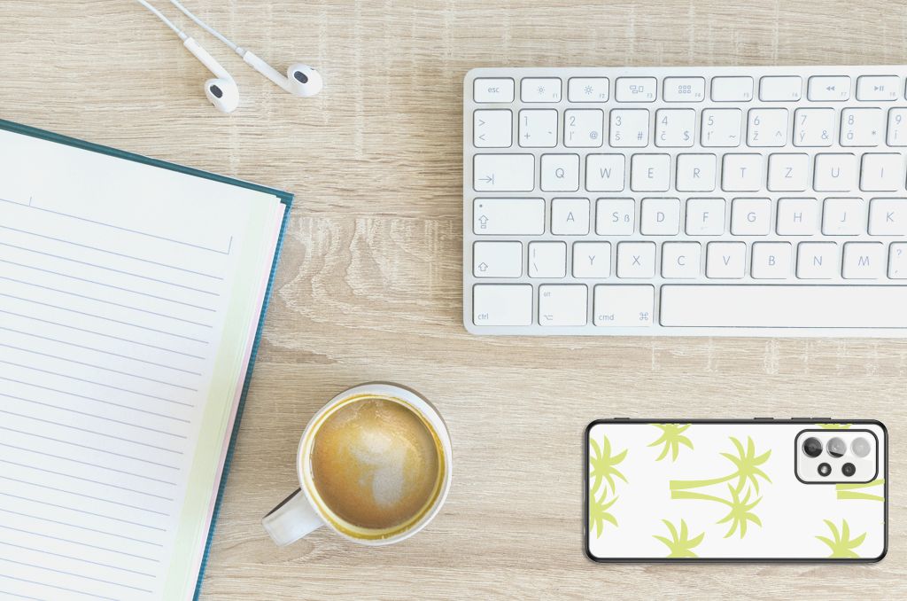 Samsung Galaxy A52 | A52s (5G/4G) Bloemen Hoesje Palmtrees B2C Telecom