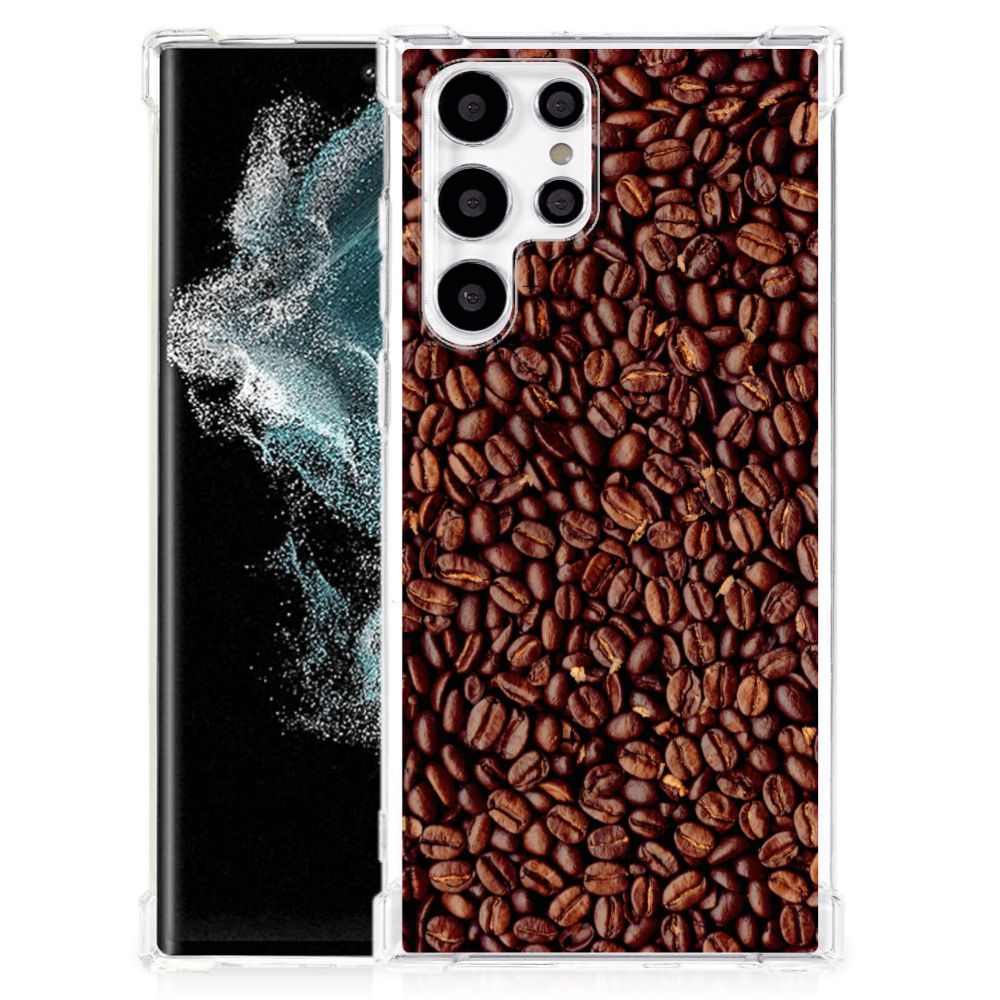 Samsung Galaxy S22 Ultra Beschermhoes Koffiebonen