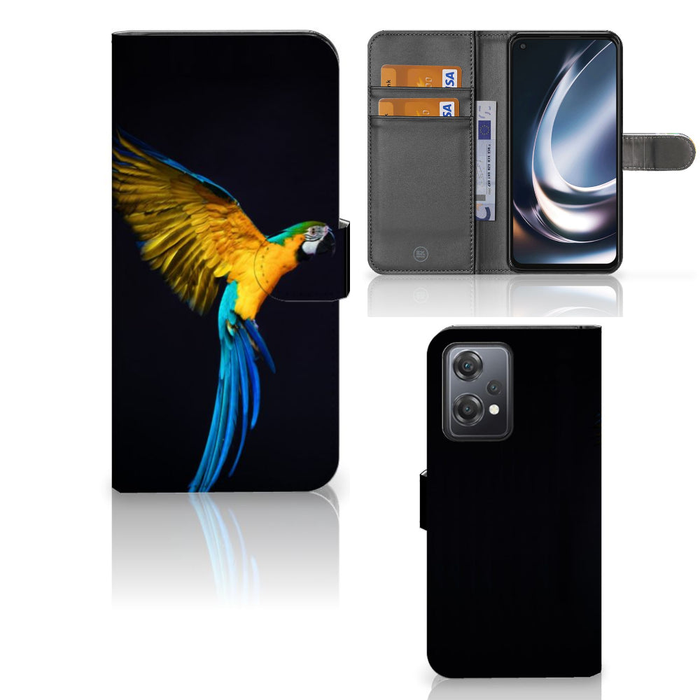 OnePlus Nord CE 2 Lite Telefoonhoesje met Pasjes Papegaai