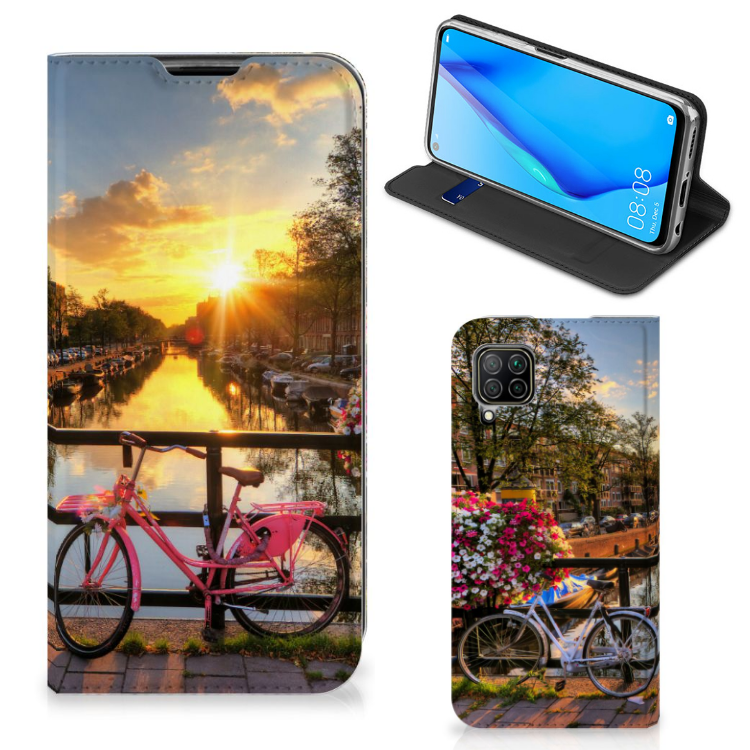 Huawei P40 Lite Book Cover Amsterdamse Grachten - B2C Telecom