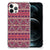 iPhone 12 Pro Max Doorzichtige Silicone Hoesje Aztec Paars