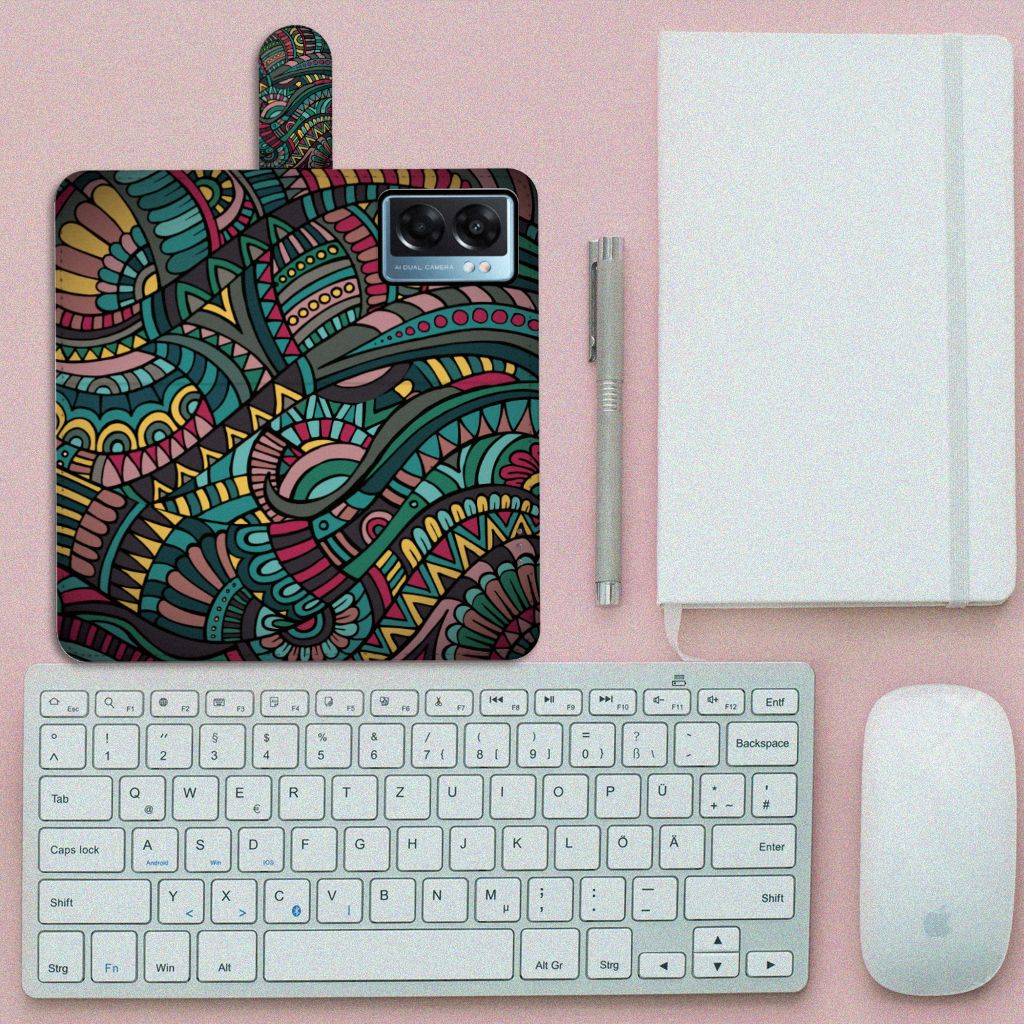 OPPO A77 5G | A57 5G Telefoon Hoesje Aztec