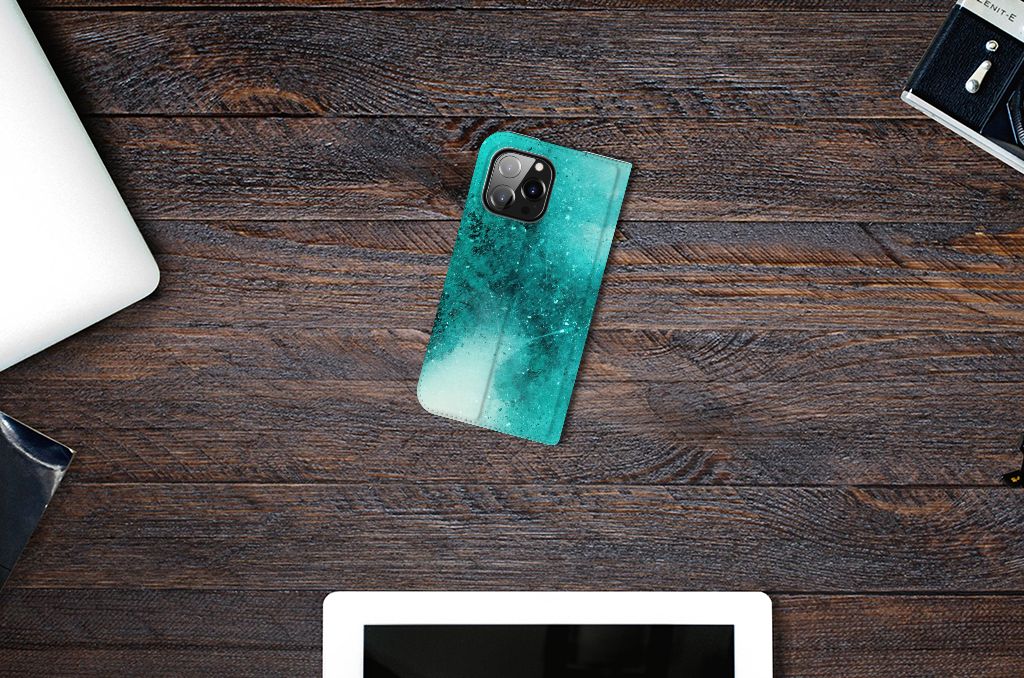 Bookcase iPhone 14 Pro Max Painting Blue