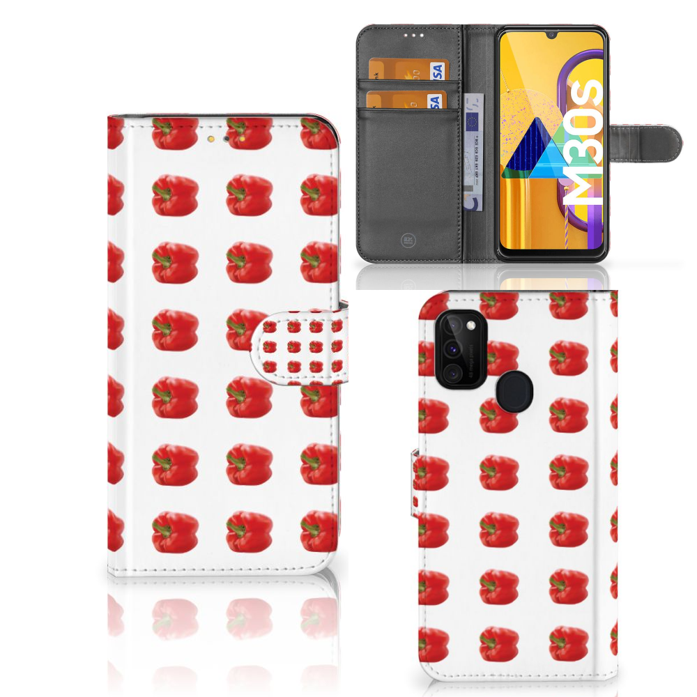 Samsung Galaxy M21 | M30s Book Cover Paprika Red