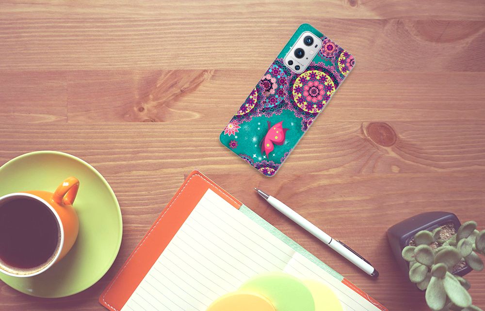 OnePlus 9 Pro Hoesje maken Cirkels en Vlinders B2C Telecom