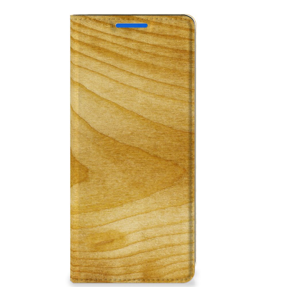 OPPO Reno 6 Pro Plus 5G Book Wallet Case Licht Hout - B2C Telecom
