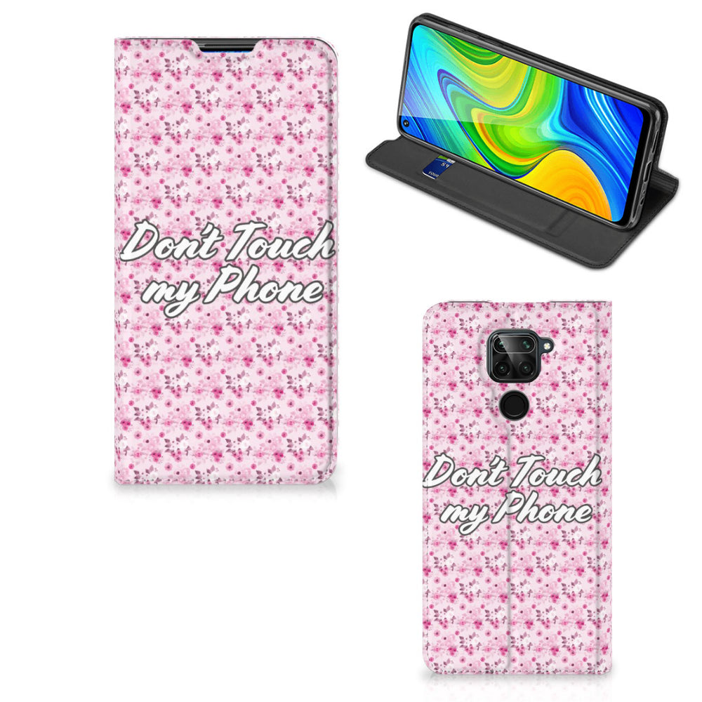 Xiaomi Redmi Note 9 Design Case Flowers Pink DTMP