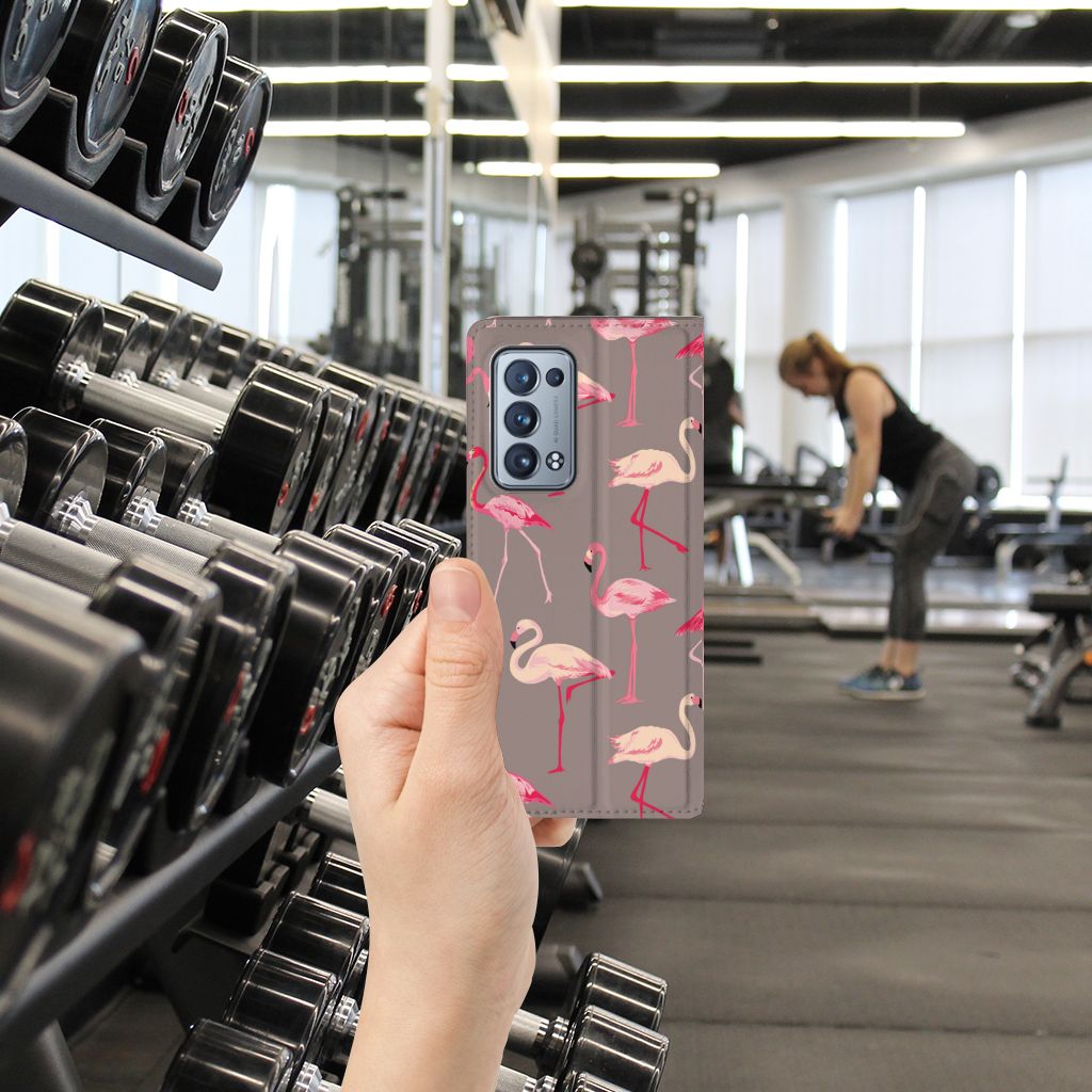 OPPO Reno 6 Pro Plus 5G Hoesje maken Flamingo - B2C Telecom