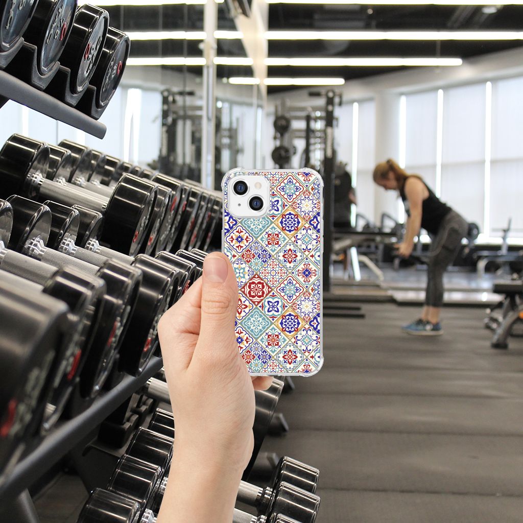 iPhone 14 Anti-Shock Hoesje Tiles Color B2C Telecom