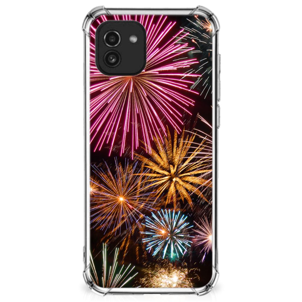 Samsung Galaxy A03 Anti Shock Bumper Case Vuurwerk