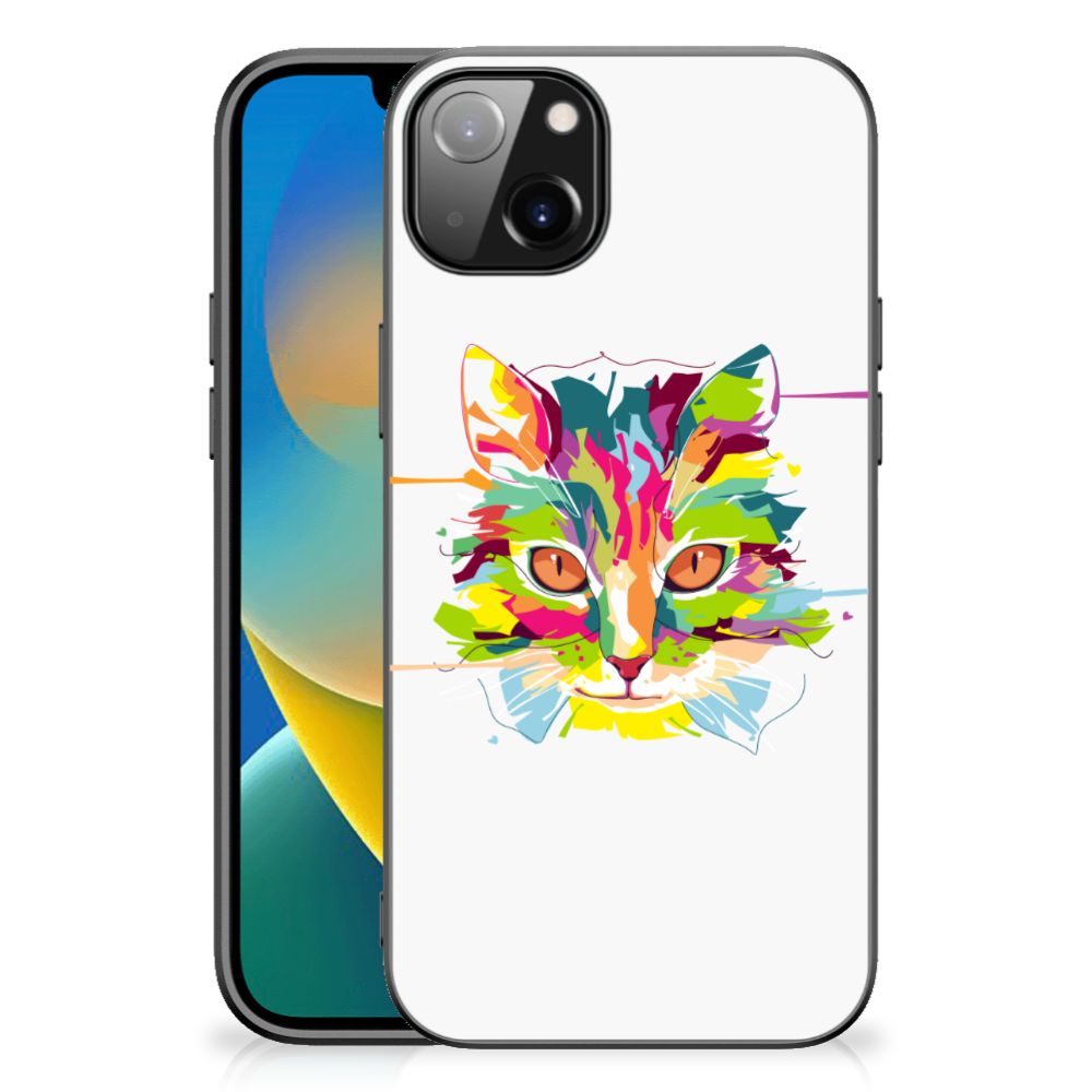 iPhone 14 Plus Hoesje Cat Color