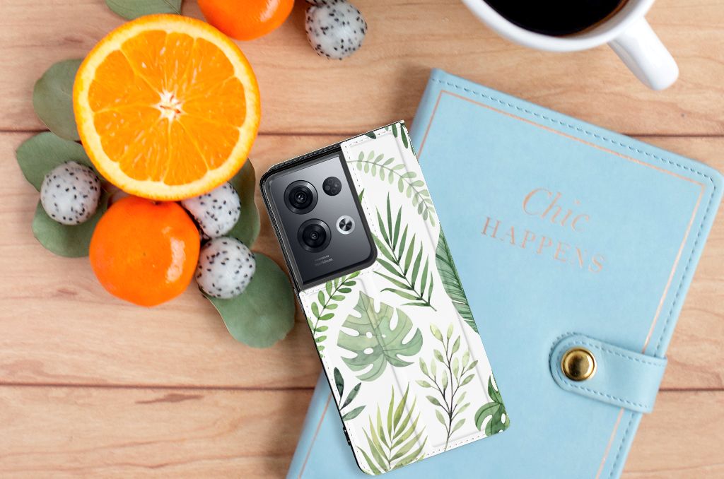 OPPO Reno8 Pro Smart Cover Leaves - B2C Telecom