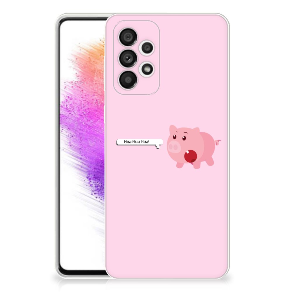 Samsung Galaxy A73 5G Telefoonhoesje met Naam Pig Mud B2C Telecom