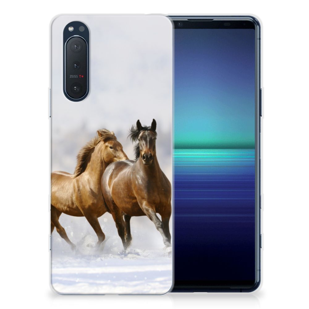 Sony Xperia 5II TPU Hoesje Paarden B2C Telecom
