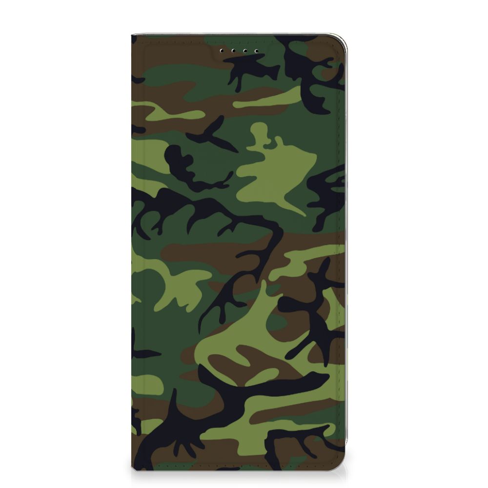 Samsung Galaxy A35 Hoesje met Magneet Army Dark