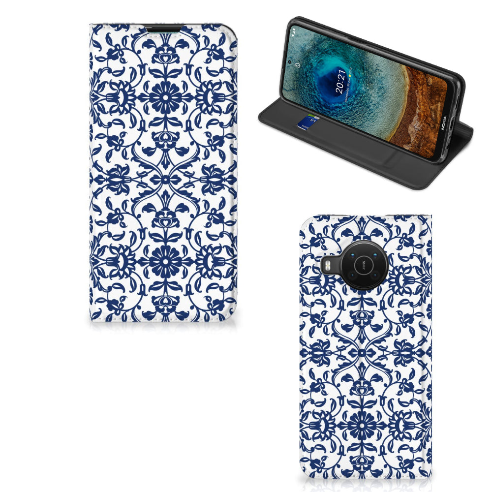 Nokia X20 | X10 Smart Cover Flower Blue