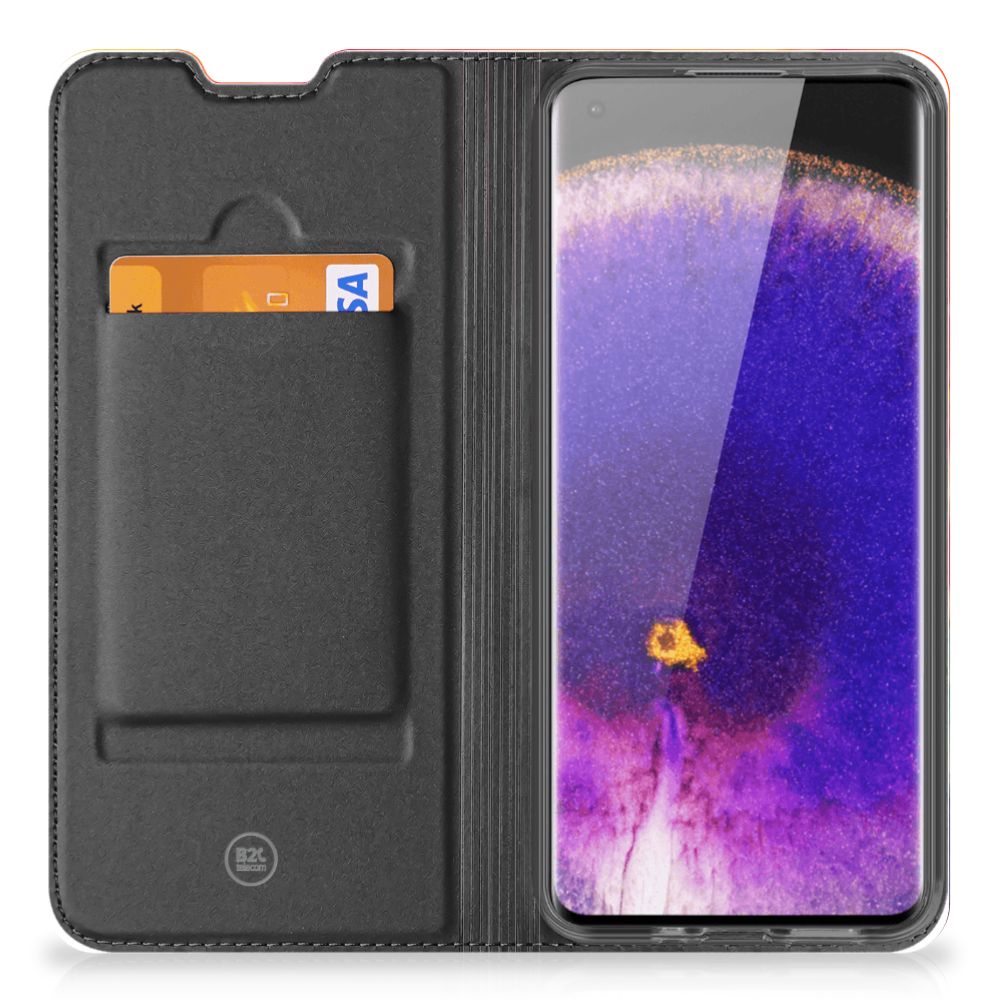 Bookcase OPPO Find X5 Watercolor Dark - B2C Telecom