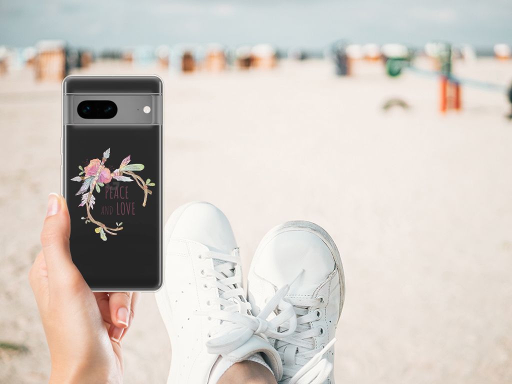 Google Pixel 7 Telefoonhoesje met Naam Boho Text B2C Telecom