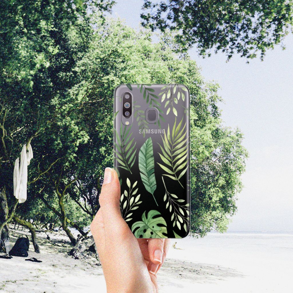 Samsung Galaxy M30 TPU Case Leaves