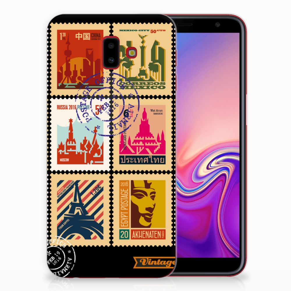 Samsung Galaxy J6 Plus (2018) Siliconen Back Cover Postzegels