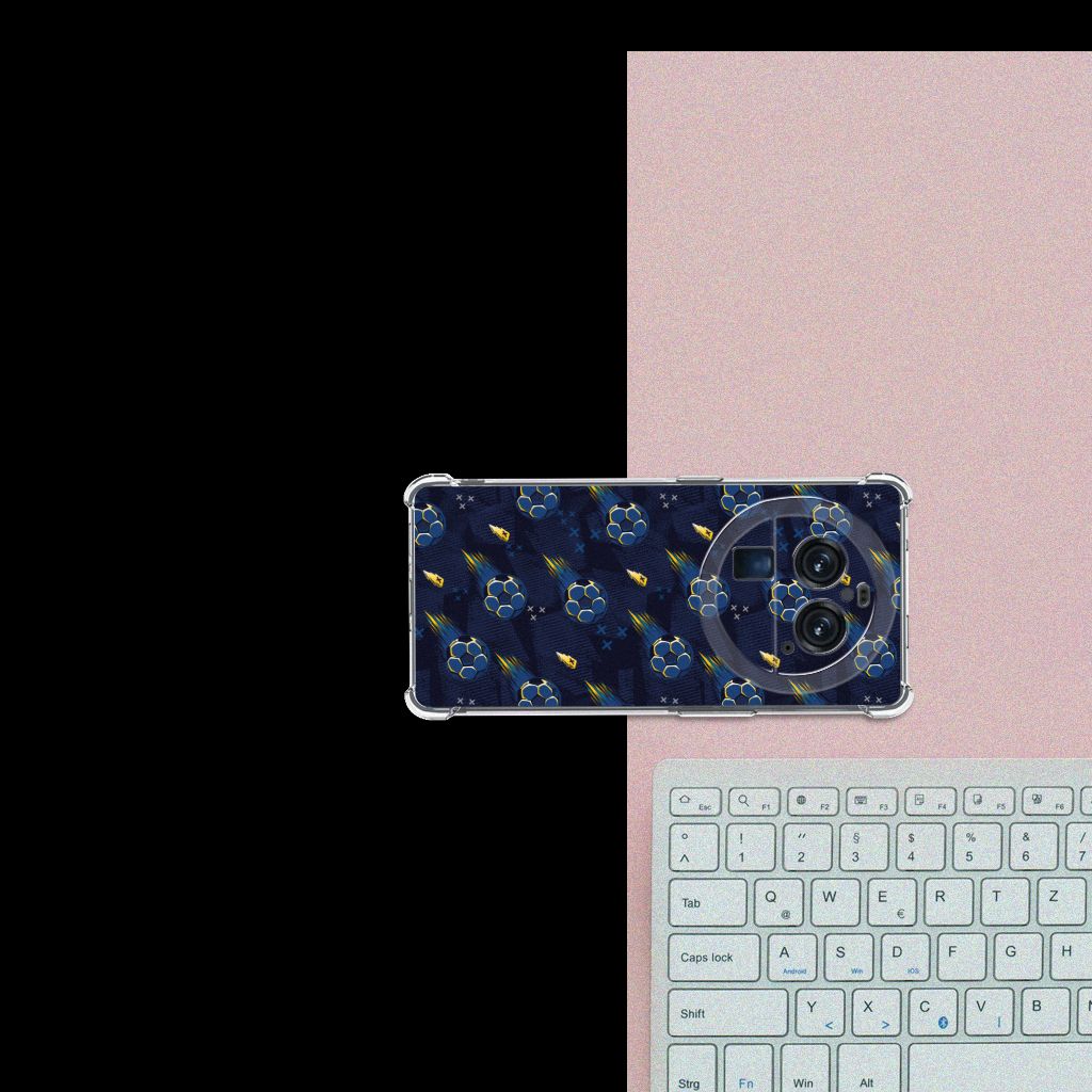 Doorzichtige Silicone Hoesje voor OPPO Find X6 Pro Voetbal B2C Telecom