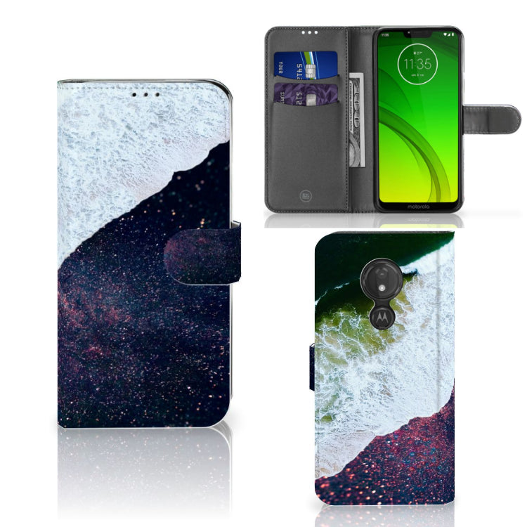 Motorola Moto G7 Power Book Case Sea in Space