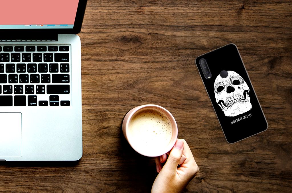 Silicone Back Case Alcatel 1S (2020) Skull Eyes B2C Telecom